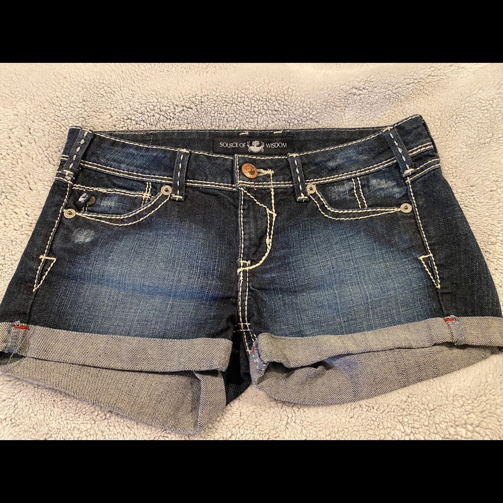 •Source Of Wisdom Jean Shorts